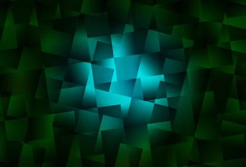 Dark Green vector layout with lines, rectangles. 스톡 일러스트