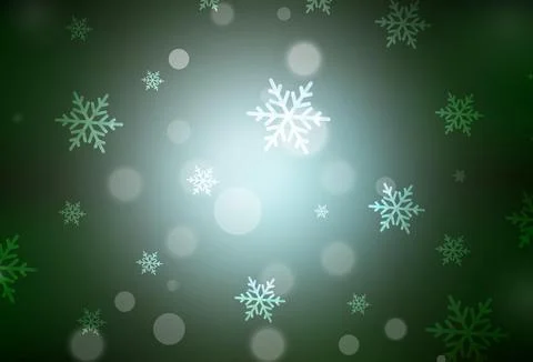 Dark Green vector layout in New Year style. Stock Illustration