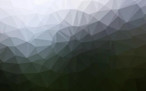 Dark Green vector low poly cover. Stock Illustration