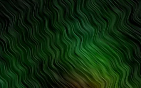 Dark Green vector pattern with bubble shapes. Stock Illustration