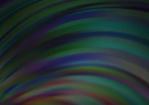 Dark Green vector pattern with bubble shapes. Stockillustratie