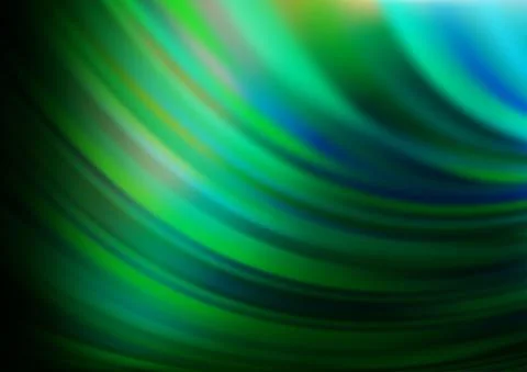 Dark Green vector pattern with bubble shapes. Illustrazione stock