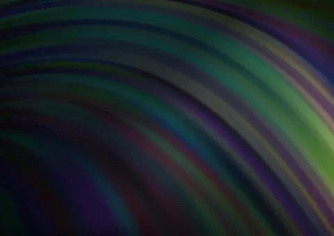 Dark Green vector pattern with bubble shapes. Stockillustratie