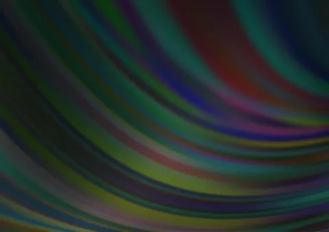 Dark Green vector pattern with bubble shapes. Stock Illustration