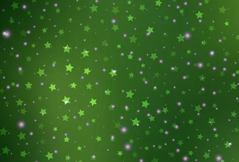 Dark Green vector pattern in Christmas style. Stock Illustration