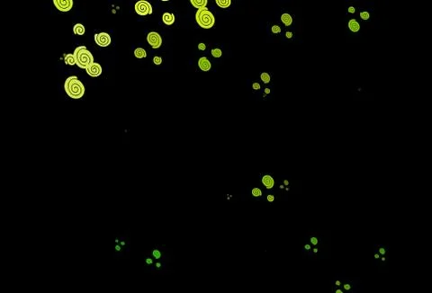 Dark Green vector pattern with lamp shapes. Illustrazione stock