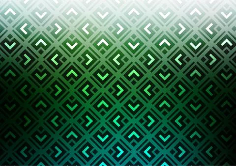 Dark Green vector pattern with lines, rectangles. イラスト素材