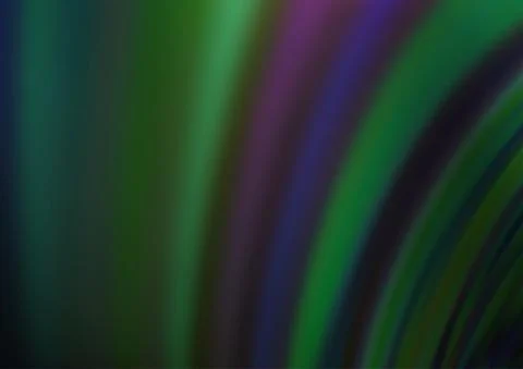 Dark Green vector pattern with lines, ovals. 스톡 일러스트