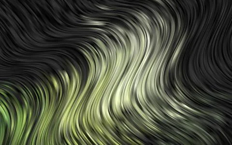 Dark Green vector pattern with liquid shapes. 스톡 일러스트