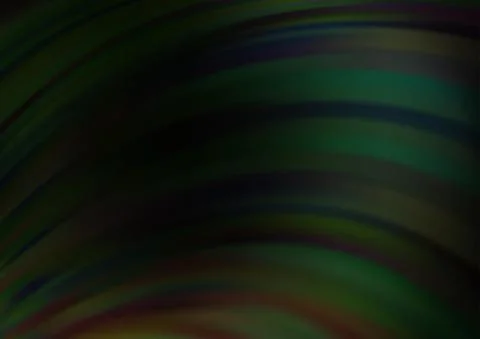 Dark Green vector pattern with liquid shapes. 스톡 일러스트