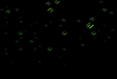 Dark Green vector pattern with narrow lines. イラスト素材