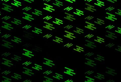 Dark Green vector pattern with narrow lines. Stockillustratie