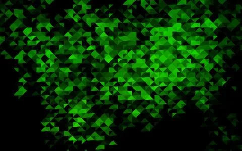 Dark Green vector pattern in polygonal style. Stock Illustration