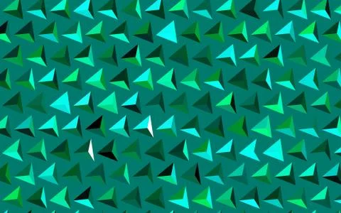 Dark Green vector pattern with polygonal style. Illustrazione stock