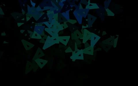 Dark Green vector pattern with polygonal style. 스톡 일러스트