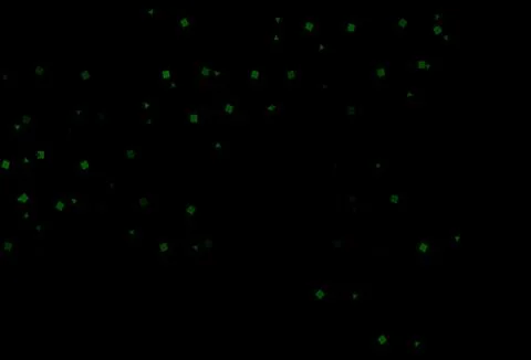 Dark Green vector pattern in polygonal style with circles. Stock Illustration