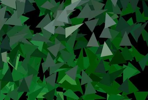 Dark Green vector pattern with polygonal style. 스톡 일러스트