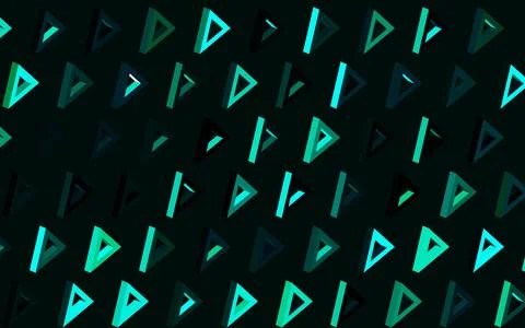 Dark Green vector pattern with polygonal style. Stockillustratie
