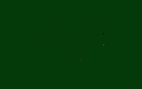 Dark Green vector pattern with polygonal style. Stock Illustration