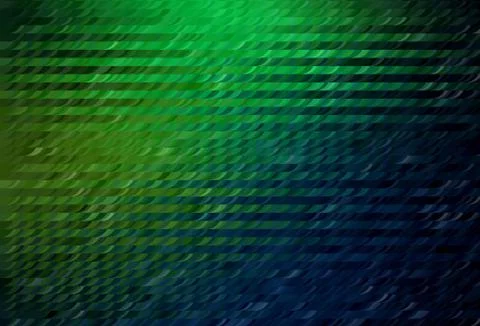 Dark Green vector pattern with random forms. Stock Illustration