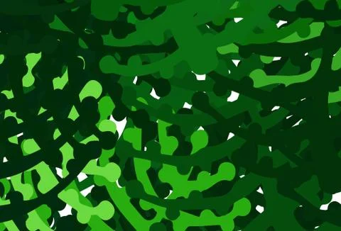 Dark Green vector pattern with random forms. 库存插图