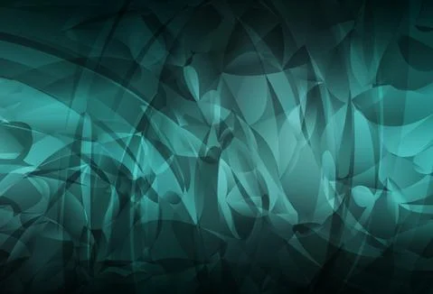 Dark Green vector pattern with random forms. 库存插图