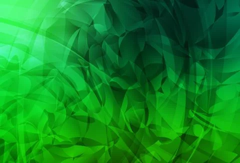 Dark Green vector pattern with random forms. Illustrazione stock