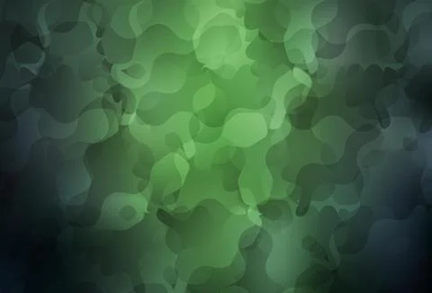 Dark Green vector pattern with random forms. イラスト素材