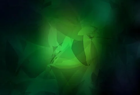 Dark Green vector pattern with random polygonals. Illustrazione stock