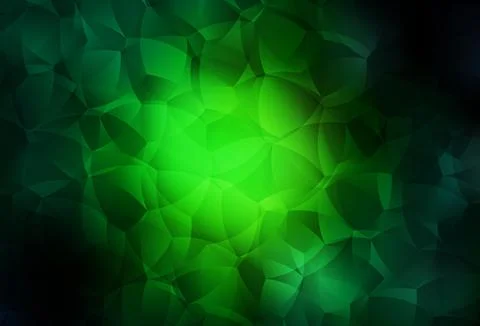 Dark Green vector pattern with random forms. 스톡 일러스트