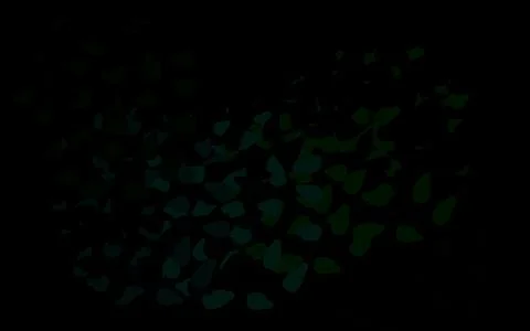 Dark Green vector pattern with random forms. イラスト素材