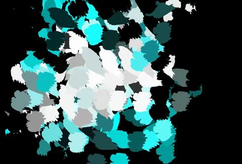 Dark Green vector pattern with random forms. Illustrazione stock