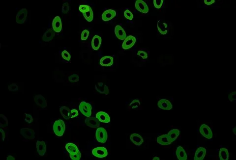 Dark Green vector pattern with spheres. Stock Illustration