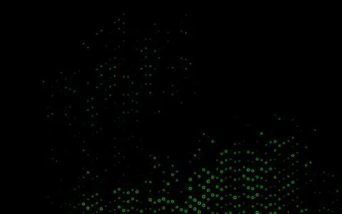 Dark Green vector pattern with spheres. Stockillustratie