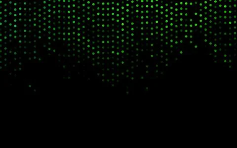 Dark Green vector pattern with spheres. イラスト素材