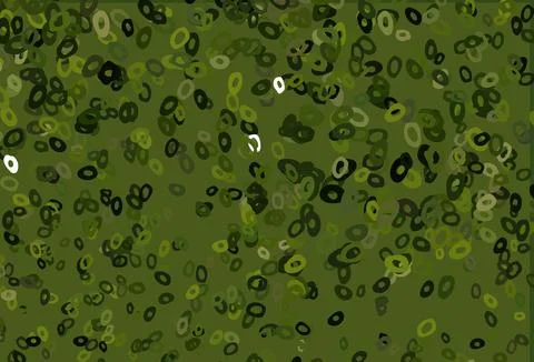 Dark Green vector pattern with spheres. 库存插图