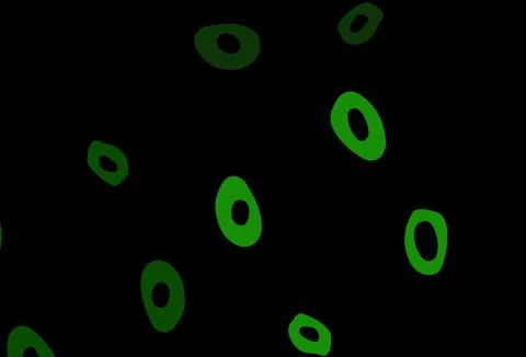 Dark Green vector pattern with spheres. Stock Illustration