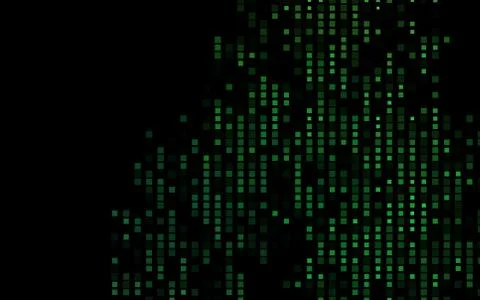 Dark Green vector pattern in square style. Stock Illustration