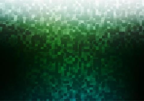 Dark Green vector pattern in square style. Illustrazione stock