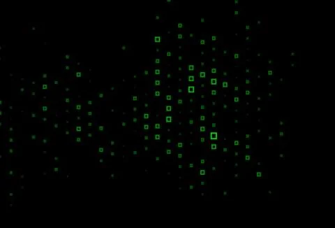 Dark Green vector pattern in square style. Stock Illustration