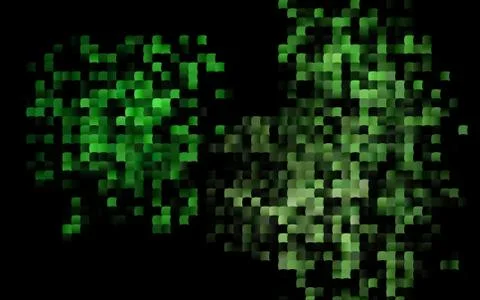 Dark Green vector pattern in square style. Illustrazione stock