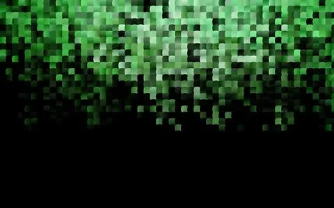 Dark Green vector pattern in square style. Stock Illustration