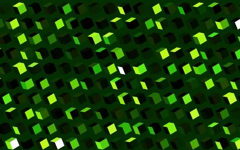 Dark Green vector pattern in square style. Illustrazione stock