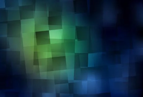 Dark Green vector pattern in square style. 스톡 일러스트
