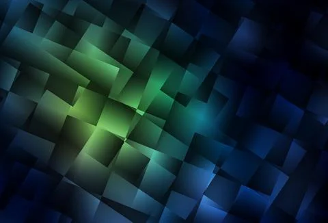 Dark Green vector pattern in square style. 스톡 일러스트