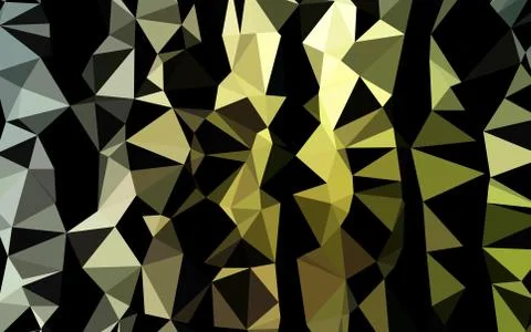 Dark Green vector polygonal pattern. 스톡 일러스트