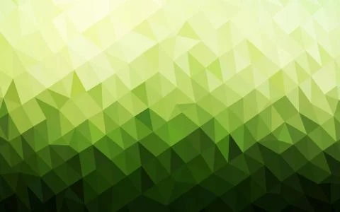 Dark Green vector polygonal pattern. イラスト素材