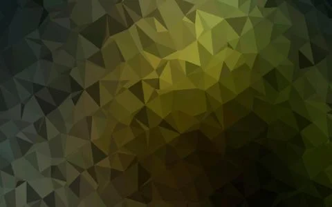 Dark Green vector polygonal pattern. イラスト素材