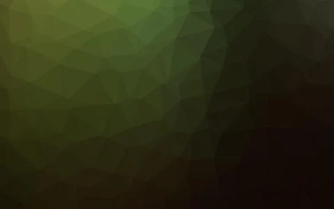 Dark Green vector polygonal pattern. Stock Illustration