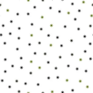 Dark Green vector seamless pattern with christmas snowflakes. 库存插图